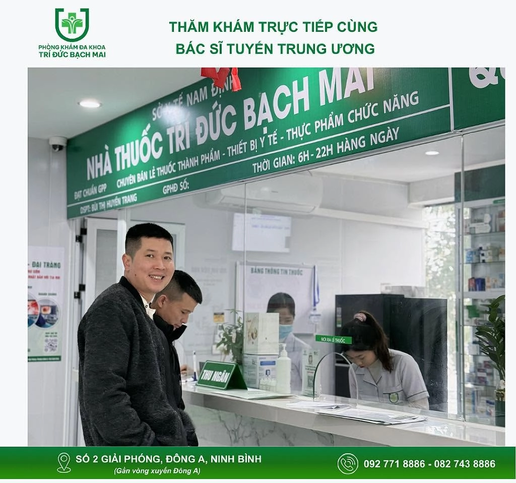 Kh&ocirc;ng gian rộng r&atilde;i tại Ph&ograve;ng kh&aacute;m Tr&iacute; Đức Bạch Mai
